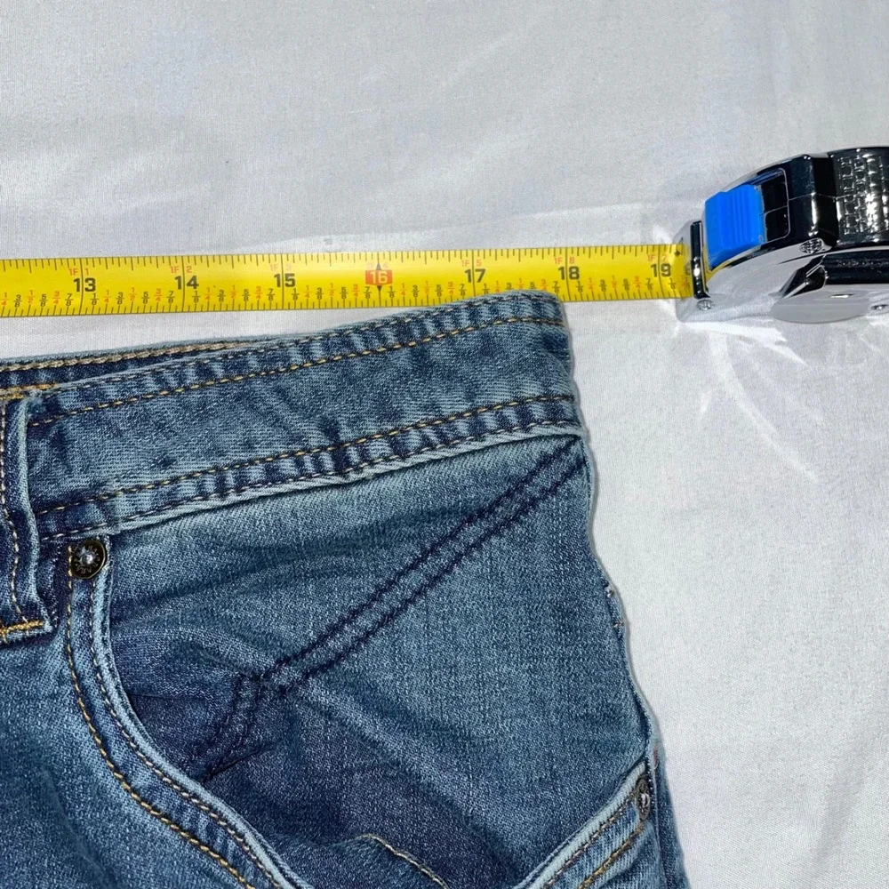 Prana Axiom Jeans Mens 36x32 Blue Organic Cotton Stretch Denim Straight Leg